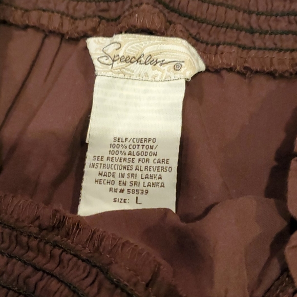 Speechless Brown Tiered Mini Skirt   L.   E - Picture 2 of 3